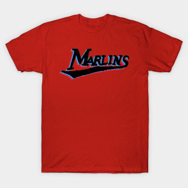 Miami Marliiiins 06 T-Shirt by Very Simple Graph